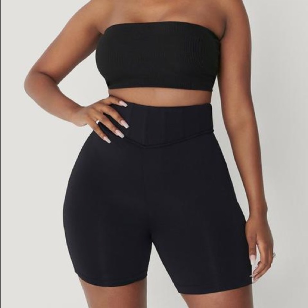 Chaya High Waisted Boned Bike Short